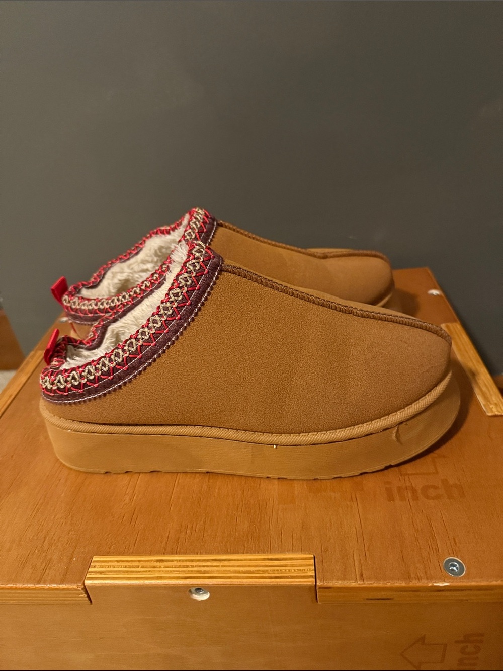 Women’s Cozy Slip-On Suede Mules in Brown - Picture 4 of 5